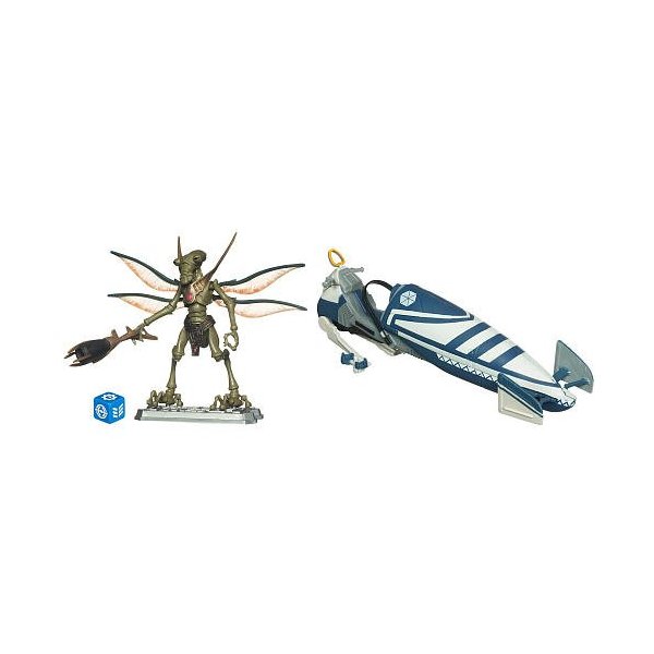 Star Wars Clone Wars 2011 Exclusive Vehicle Action Figure Pack Separtist Speeder with Geonosian Warrior