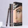 12Pcs brow pencil, wooden hard-core eyebrow pencils, eyebrow pencil medium brown, eyebrow and eyeliner pencils, waterproof and sweat-proof, beginner makeup eyebrow pencil, medium brown