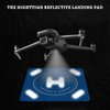 FPVtosky Nighttime Reflective Drone Landing Pad, Fast-fold Double Sided Waterproof Landig Pad Weighted for DJI Mini 5 Pro/ 4/3 Pro/Mini 4k / Mavic 4 / Air 3s/ Avata 2/ Neo/Flip(25 in)