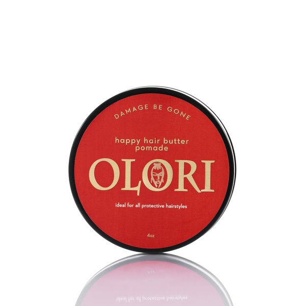Olori Happy Hair Butter Pomade Styling Cream & Hydrating Scalp Treatment for Women & Men - 6 oz Jar