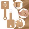 joycraft 100Pcs Self Adhesive Bracelet Display Cards,Kraft Handmade with Love Blank Cards, Jewelry Packaging for Selling, Hanging Display Cards for Jewelry, Bracelet, and Necklace(4“x1.5"）