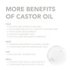 BodyJ4You Organic Castor Oil - Pure 100% USDA Certified Cold Pressed - Natural Hair Growth Eyelashes Eyebrows - Rich Hydration Healthy Skin Moisturizer Lash Serum Brow - 2 Fl Oz