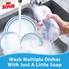 Sponges Kitchen Dish Sponge for Washing Dishes Cleaning Kitchen, All-Purpose, 6 Pack, Non Scratch, Rough Scrubbers Side for Non-Stick Cookware, Soft Microfiber Scrub Side for Dishes, Mr. Scrub
