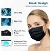 Premium Disposable Face Mask Black Safety Breathable Anti-Dust Mask Mascara Facial for Personal Care Protection (1 Pack Of Black 50 Pcs)