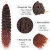 30 Inch Long Deep Wave Synthetic Crochet Hair T350 Ocean Crochet Hair Extensions 5 Packs Boho Box Braids Crochet Hair For Women Ocean Wave Hair