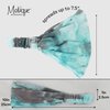 Motique Accessories Stretchy Headwrap Tye Dye Boho Wide Hair Band Yoga (Light Aqua)