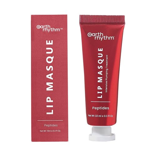 Earth Rhythm Lip Mask with Peptide, Hydrates Dry Chapped Lips, Women & Girls - 10gm