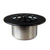 Westbrass 592144-62 Black 1-1/2" Tubular Trip Lever Bath Waste Drain Kit, Matte Black