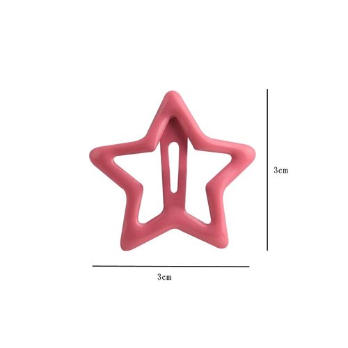 20 Pieces Hair Clips Hair Barrette Hair Snap Clips Metal Hair Snap Clips Stars Hair Barrettes Hair Accessories for Women, Multicolor