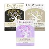 Dr. Woods All Natural Bar Soap Bundle - Raw Black, Coconut Milk, and Lavender Castile Soap (Pack of 3)