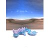 3D Printed Dragon with Dragon Egg, Powder Blue Cherry Blossom Articulated Dragon, Fidget ADHD Autism Toy Executive Desk Toy D049-DR