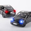 OANMYJJO Toy Cars Y 1/24 Zinc Alloy Diecast Metal Model Car, Pull Back Toy Model with Light and Music, Suitable for Children Aged 3 and Above as Gifts(Black)
