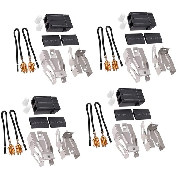 Upgraded 4Pack 330031 Range Burner Receptacle Kit by Beaquicy - Replacement for Whirl-pool Ken-more Range/Stove - Replaces 814399 5303935058 5301167733