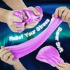 GHOBROFY Galaxy Slime 2 Pack, Stress Relief Clear Slime for Kids Education, Slime Party Favors Soft and Non Sticky Crunchy Slime for Girls and Boys, Pink