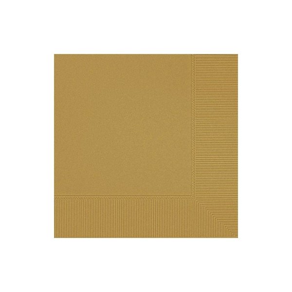 Gold Beverage Napkins (20 Pack)