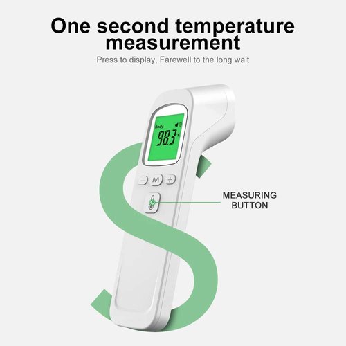 Infrared Digital Non-Contact Forehead Thermometer for Adults and Kids with Fever Alarm, Memory Function, LCD Display
