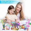 Juboury 1054Pcs Building Toy Building Blocks Bars Different Shape Educational Construction Engineering Set 3D Puzzle, Interlocking Creative Connecting Kit, Great STEM Toy for Both Boys and Girls