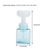 Flower Shape Foaming Soap Dispenser, 250ml Refillable Empty Foam Liquid Hand Soap Container Reusable Plastic Press Bottle for Bathroom(White)