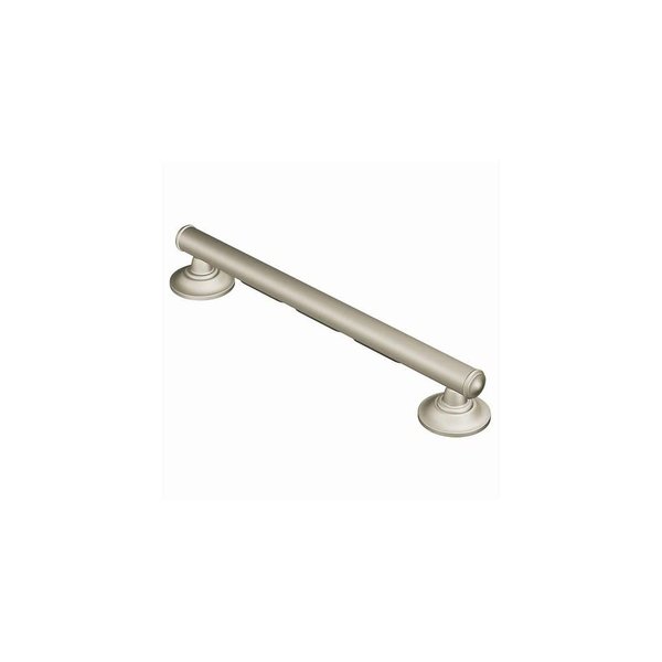 Moen 180133, Brushed Nickel LR8716D1GBN Home Care 16-Inch Grab Bar, 16 Inch