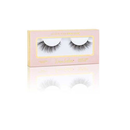 Icona Lashes False Eyelashes Pack - Fake Eyelashes Extensions - Soft, Fluffy Falsies with Tapered Ends & Professional-Grade Band - Handmade, Vegan, Reusable - Natural Black - Make Him Miss Me