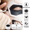 3-Piece Black White Face Paint Set (2 White, 1 Black) - 1.76 oz Each, Includes Sponge and Brushes, Professional SFX Makeup Kit for Halloween, Skeleton, Ghost, Skull Cosplay, Full Coverage Body Paints