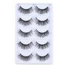 LASGOOS Luxurious 100% Mink Lashes 3D Eyelashes Natural Long 12-16mm Daily HANDMADE Messy Corner Dense Thick Fluffy Soft Fake Eye Lashes False Eyelash Cruelty Free PACK,5 Pairs (A12)
