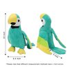 CAZOYEE Cute Macaw Parrot Stuffed Animal, Green Bird Stuffed Plush Toy, Soft Parrot Plushie Doll Gift for Kids Children Boys Girls Baby, Creative Plush Bird Parrot Decor, 10”