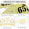 Gold 65th Birthday Sash and Tiara for Women, 65th Birthday Gifts for Women, 65th Birthday Sash and Crown Set, Happy 65th Birthday, Womens 65th Birthday Gifts