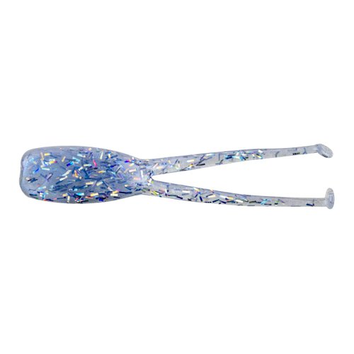 Bobby Garland Slab Dockt'R Soft Plastic Crappie Fishing Lure, 2.5 Inches, Pack of 12, Blue Ice