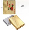 jcoral 2 Pack Gold Playing Cards Diamond Plastic Silver Playing Cards Waterproof Poker Cards,Highly Flexible Gold Foil Cards(Gold+Silver)