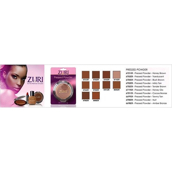 Zuri Naturally Sheer Pressed Powder - Golden Ivory