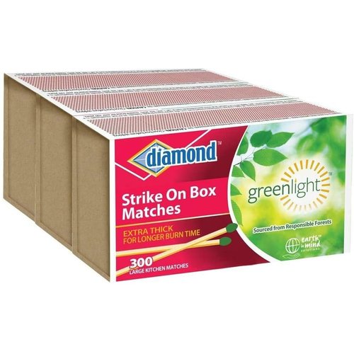 Diamond- Strike ON Box Matches [3 BXS of 300] (Original Version) Total of 900 Matches