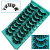 Lash Clusters DIY 100pcs Cluster Lashes Natural Look 9-16mm 3D Lash Extensions D Curl Fluffy Wispy Eyelash Clusters DIY Easy to Use at Home Individual Fluffy Strip Eyelashes Cat Eye Lashes By TMIELYBS