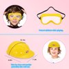 Magic4u Toy Tool Set Girl Pretend Play Construction Tool Accessories Tool Toys with Hat Tool Box Tape Measure Toy Electric Drill Hammer