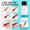 LOUINSTIC Nail Brush Cleaner and Conditioner - Quickly Clean Gel Nail Brushes, Paint Brushes, Airbrushes, Art Tools, Nail Brush Preserver and Restorer for Kolinsky Acrylic Nail Brush & Gel Nail Brush
