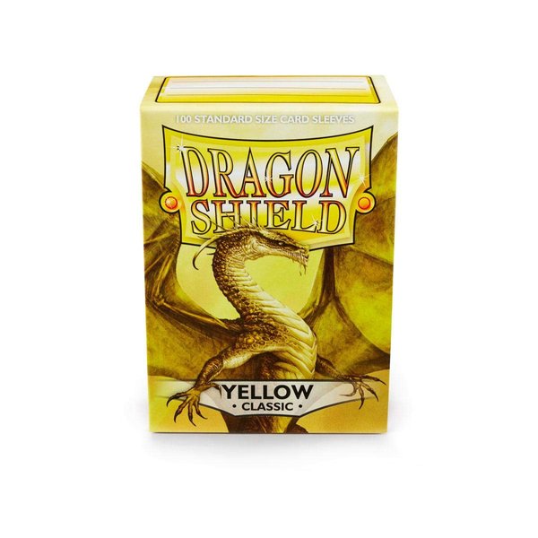 Dragon Shield Classic Yellow Standard Size 100 ct Card Sleeves Individual Pack