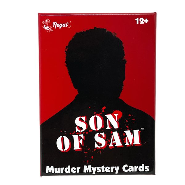Regal Games - Son of Sam - Murder Mystery Card Game - for Holidays, Game Nights, and Parties - 5”x 2” Card Size - 54 Count - Up to 26 Players, Ages 12+