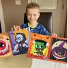 90shine 4PCS Halloween Crafts for Kids Ages 4-8 Sticker Books Gift Party Favors Create 40 Pictures
