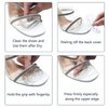 GQTJP Metatarsal Pads, Ball of Foot Cushions for Heels,Non Slip Foot Pads to Relief Pain All Day,Toe Pads Shoe Gummies for Heels, Heel Pads for Stop Feet from Sliding Forward (Clear - 3 Pairs