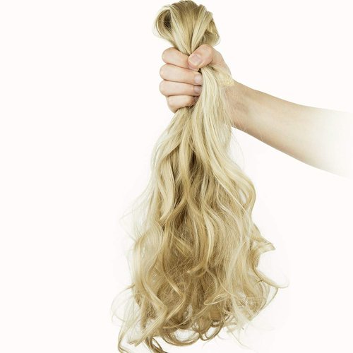 24"-26" Clip in Hair Extensions 6Pcs 16 Clips Curly Wavy Straight Thick Clip on Synthetic Hair Extension Hairpieces Dark Brown#