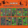 JCFIRE 90+ Styles Halloween Temporary Tattoos for Kids Halloween Party Favors, Glow in Dark Tattoos Bulk Halloween Birthday Party Decorations Supplies Goodie Bags Fillers Activities Games Accessories