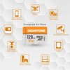 Gigastone 128GB 2-Pack Micro SD Card, 4K Video Pro, GoPro, Surveillance, Security Camera, Action Camera, Drone, 95MB/s MicroSDXC Memory Card UHS-I V30 Class 10