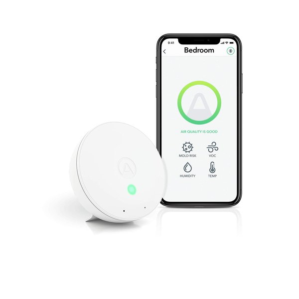 Airthings-292 Wave Mini - Indoor Air Quality - Chemicals (TVOCs), Humidity, Temperature 20 x 30 x 1