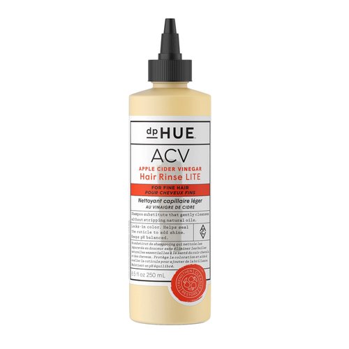 dpHUE Apple Cider Vinegar Hair Rinse Lite, 8.5 oz - Shampoo Alternative, Scalp Cleanser - Won't Weigh Down Fine Hair - Removes Buildup, Protects Natural Oils