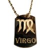 Celtic Zodiac Signs Sign Virgo Symbol - Military Dog Tag, Luggage Tag Key Chain Metal Chain Necklace