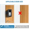 Anti-Theft Video Doorbell Mount, No-Drill Ring Doorbell Holder, Camera Doorbell Door Mount Not Block Sensor, Adjustable Blink Video Doorbell Bracket for Home/Apartment Door
