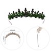 LIMELIA Women's Tiara - Crown for Henna Wedding Party | Glitter Hair Accessories for Bridal Birthday Pageant Prom Halloween Cos-play Costume Christmas Party, Princess Crowns | Crystal Glass Beads - Green