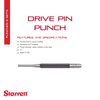 Starrett Drive Pin Punch with Knurled Grip for Driving Pins Into or Out of a Workpiece - Hardened and Tempered Steel, 4" Length, 5/32"1/16" Punch Diameter - 565D