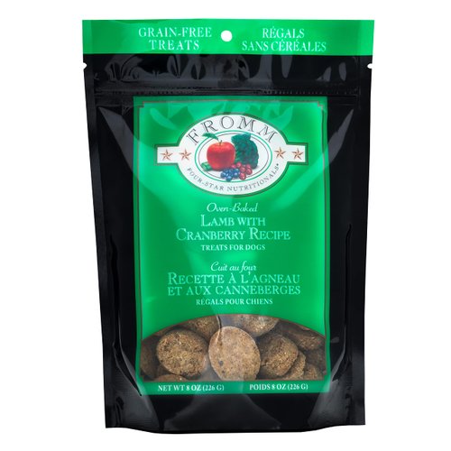 Fromm Four-Star Lamb with Cranberry Grain-Free Dog Treats, 8-Ounce Bag