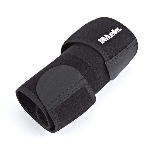 Mueller Sports Medicine Adjustable Elbow Support Sleeve, For Men and Women, Black, One Size, 1 Count (Pack of 1)